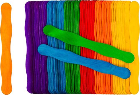 8" Wooden Fan Handles 500 Pcs, Premium Craft Sticks Jumbo Popsicle Sticks for Wedding, DIY Projects, Painting Mixing in Saudi Arabia