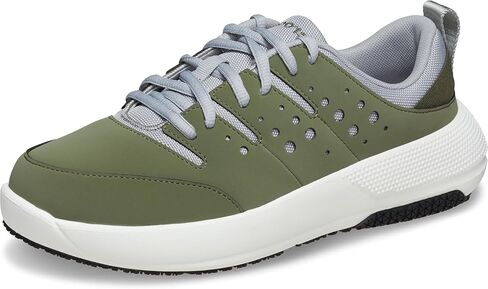 Crocs Men's On The Clock Work Sneakers, Slip Resistant Shoes, Triple Black, 13.5 in Saudi Arabia