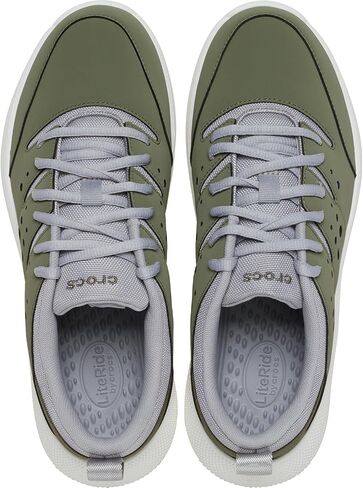Crocs Men's On The Clock Work Sneakers, Slip Resistant Shoes, Triple Black, 13.5 in Saudi Arabia