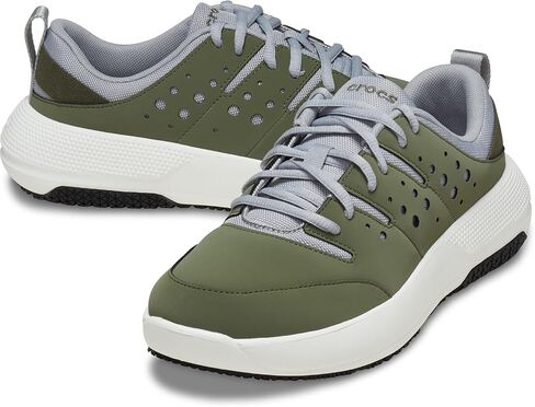 Crocs Men's On The Clock Work Sneakers, Slip Resistant Shoes, Triple Black, 13.5 in Saudi Arabia