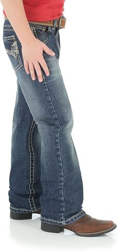 بنطلون جينز Wrangler Boys 20X Vintage Boot Cut، سوريل in Kuwait
