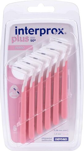 0.38 mm Pink Plus Interproximal Brush Nano - Pack of 6 in Saudi Arabia