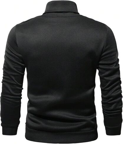 SHENHE Men's Graphic Letter Print Mock Neck Long Sleeve Casual Pullover Sweatshirt Top in Saudi Arabia