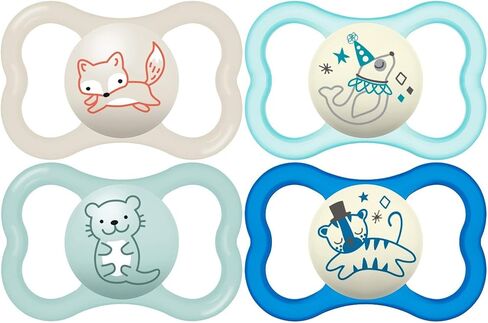 MAM Air Day & Night Baby Pacifier, for Sensitive Skin, Glows in The Dark, 6-16 Months, Unisex in Kuwait