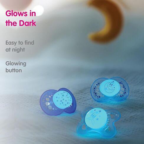 MAM Air Day & Night Baby Pacifier, for Sensitive Skin, Glows in The Dark, 6-16 Months, Unisex in Kuwait