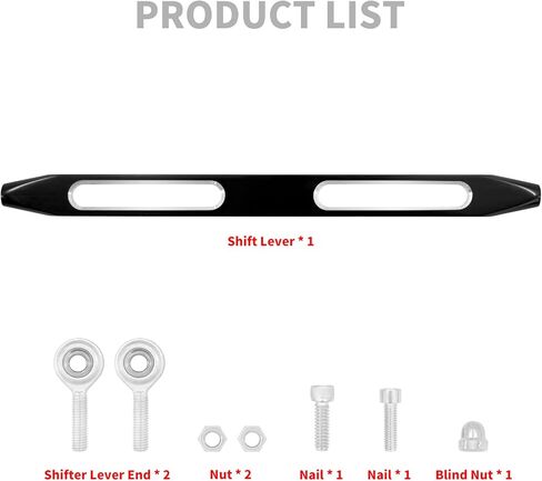 قضيب عمود ناقل الحركة من CARGLETRUE مناسب لدراجة Harley Touring Road Glide Steet Glide Road King Softail Fatboy Night Train (كروم) in Kuwait