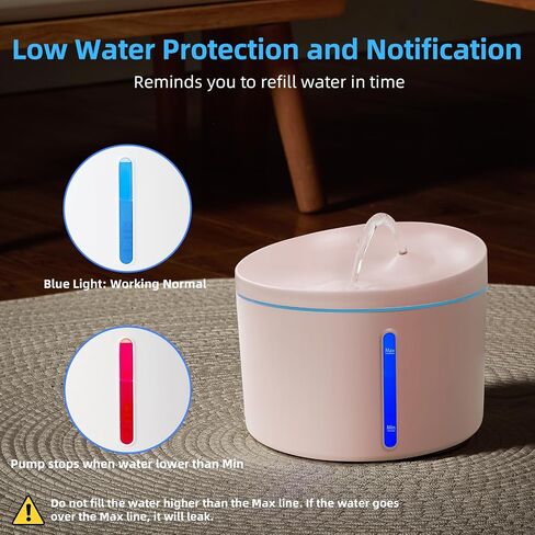 DOGNESS Cat Water Fountain with Filter, Keep Water Fresh Automatic 3.2L Large Capacity Ultra Silent Removable Fresh Cat Water Dispenser for Dogs, Cats, Birds (3.2L White) in Saudi Arabia