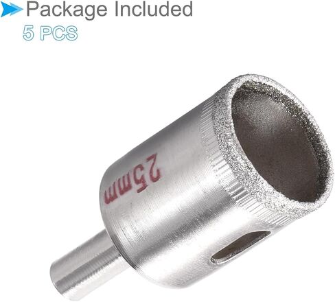 CoCud Diamond Hole Saws Drill Bits, 8mm / 5/16" Drilling Diameter, Nickel Plated Carbon Steel Drill Bit - (Applications: for Glass Ceramic Tiles Marble Stone), 2-Pieces in Saudi Arabia