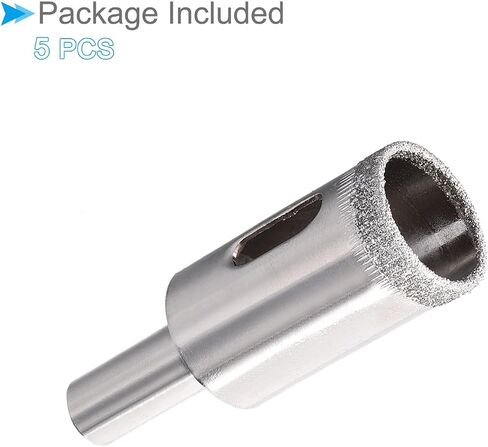 CoCud Diamond Hole Saws Drill Bits, 8mm / 5/16" Drilling Diameter, Nickel Plated Carbon Steel Drill Bit - (Applications: for Glass Ceramic Tiles Marble Stone), 2-Pieces in Saudi Arabia