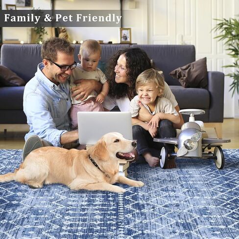Hallway Runner Rug 2x6 Feet Modern Moroccan Boho Washable Runner Rug, Non-Slip Stain Resistant Area Rug Diamond Bohemian Kitchen Mat Entryway Carpet Rug for Bedside, Black in Saudi Arabia