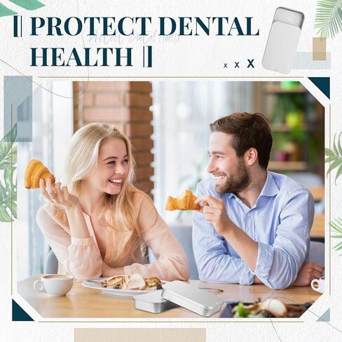 3 قطع من خيط تنظيف الأسنان المحمول، موزع خيط تنظيف الأسنان المنزلق، صندوق إعادة تعبئة عصا خيط تنظيف الأسنان للسفر، الفنادق، العشاء، تنظيف الأسنان (فضي) in Kuwait