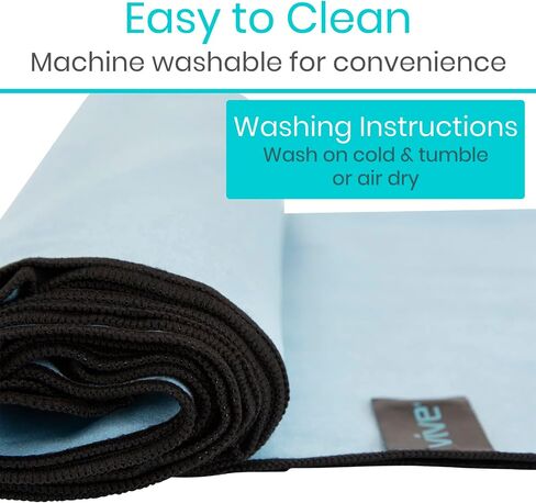 Vive Non Slip Yoga Towel & Hand Towel - Microfiber, Quick Drying, Washable, Lightweight - Non Slip Grip Hot Pilates Mat- Soft & Large Sweat Absorbent for Workouts & Safe Exercise - 24" x72" in Saudi Arabia