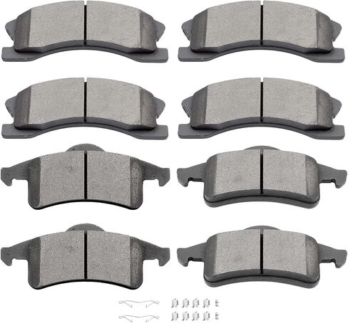 Ceramic Brake Pads Kits,SCITOO 8pcs Brakes Pads Set fit for Buick Rainier,for Chevy SSR,Trailblazer EXT,for GMC Envoy,Envoy XL,Envoy XUV,Jimmy,for Isuzu Ascender,for Oldsmobile Bravada,for Saab 9-7x in Saudi Arabia