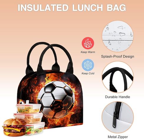 3PCS School Backpack for Boys Girls, Kids Backpack for Teens Elementary Middle High School Students, Large Capacity 17 Inch School Bags with Lunch Box and Pencil Case (Soccer) in Saudi Arabia