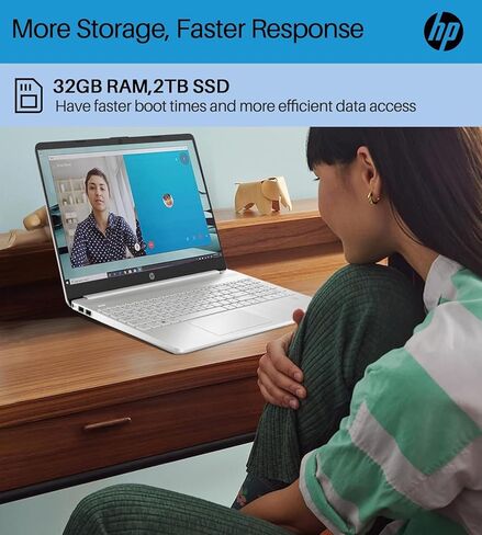 كمبيوتر محمول HP 17 للأعمال، شاشة FHD مقاس 17.3 بوصة، معالج Intel Core i3-N305 (8 النواة)، ذاكرة الوصول العشوائي 32 جيجابايت، 2 تيرابايت SSD، رسومات Intel UHD، بصمة الإصبع، مضادة للتوهج، WiFi 6، رفيع وخفيف، ويندوز 11 H، مع حامل الكمبيوتر المحمول in Kuwait