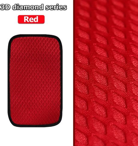 Car Center Console Cover, Anti-Slip Breathable All Seasons Automotive Mesh Armrest Box Pad Cover for Comfortable Support, Vehicle Interior Decor Universal for SUV, Truck, RV（Purple） in Saudi Arabia
