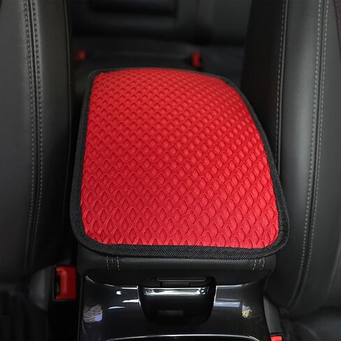 Car Center Console Cover, Anti-Slip Breathable All Seasons Automotive Mesh Armrest Box Pad Cover for Comfortable Support, Vehicle Interior Decor Universal for SUV, Truck, RV（Purple） in Saudi Arabia