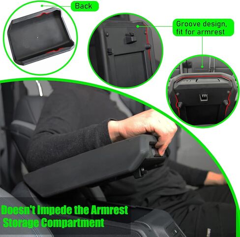 غطاء وحدة التحكم المركزية لسيارة Jeep Wrangler JL - غطاء مسند ذراع مقاوم للماء لحماية الحيوانات الأليفة وغطاء حصيرة الملحقات الداخلية لسيارة Jeep Wrangler JL & Gladiator JT 2018-2024 in Saudi Arabia