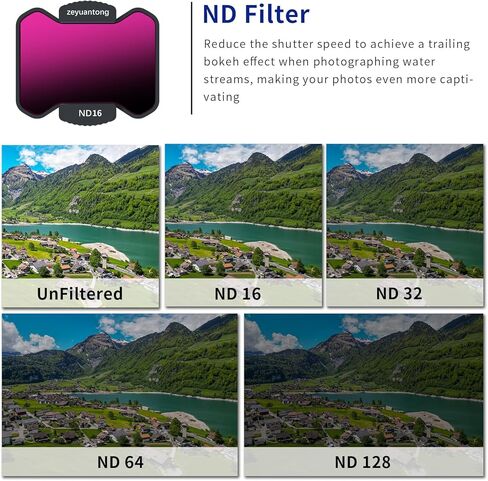 مجموعة مرشح ND متوافقة مع DJI Avata 2,6 Pack UV CPL ND8 ND16 ND32 ND64 ملحقات عدسة الطائرة بدون طيار إطار بلاستيكي بتصميم سهل الارتداء in Kuwait