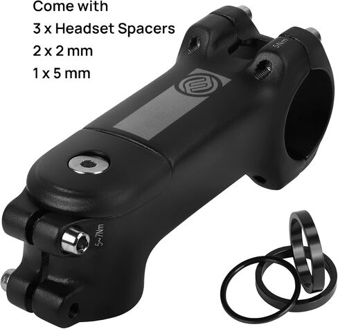 FIFTY-FIFTY Bike Stem with 31.8mm Bar Clamp, Aluminum Alloy Bicycle Handlebar Stem, 7 Degree Short MTB Stem Suitable for Mountain Bike, Road Bike, E-Bike in Saudi Arabia