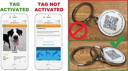 Smart NFC - QR Code Emotional Support Animal ESA Pet ID Tag - Dog Tags and Cat Tags: Instant Online Profile Access and Scan Location Email Alerts in Saudi Arabia