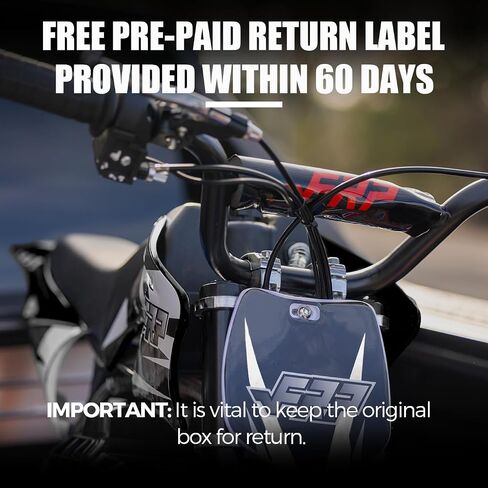 دراجة ترابية صغيرة 50CC ثنائية الأشواط FRP DB001 للأطفال، تصل سرعتها إلى 20 ميلاً في الساعة، معتمدة من وكالة حماية البيئة (EPA) مع تعليق خلفي، مفتاح قتل، فرامل قرصية، أقصى حمولة 160 رطل (أزرق) in Kuwait