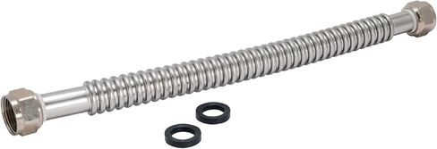 موصل سخان المياه WaterFlex مقاس 12 بوصة من Eastman، 3/4 بوصة FIP × 3/4 بوصة FIP، خط إمداد سخان المياه المموج من الفولاذ المقاوم للصدأ، 437012 in Kuwait