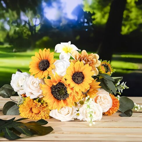 38 قطعة من باقات الزهور الاصطناعية مجموعة صناديق لتزيين حفلات الزفاف وحفلات الزفاف بألوان قوس قزح وترتيبات الزهور المزيفة لتزيين طاولات الحفلات وديكور المنزل في الأماكن المغلقة والخارجية in Kuwait