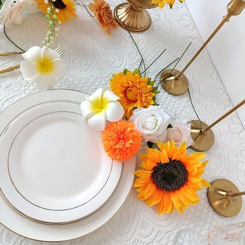 38 قطعة من باقات الزهور الاصطناعية مجموعة صناديق لتزيين حفلات الزفاف وحفلات الزفاف بألوان قوس قزح وترتيبات الزهور المزيفة لتزيين طاولات الحفلات وديكور المنزل في الأماكن المغلقة والخارجية in Kuwait