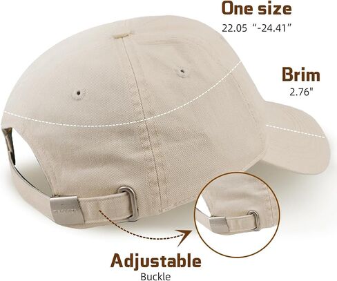 Marengo Baseball Cap Men Women Dad Hat 22.05''-24.41'' Soft Cotton Flefit Bukle for Running Hiking Sun Protection Hats in Saudi Arabia