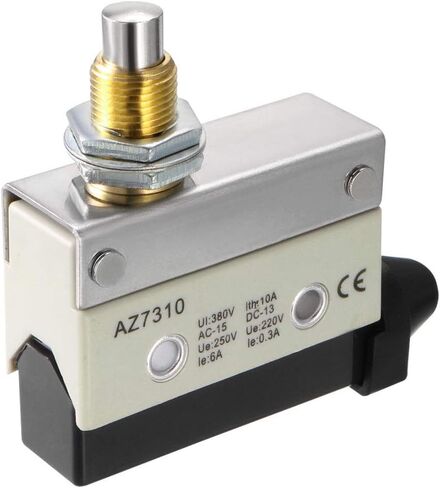 Uxcell AZ-7310 SPDT 1NO + 1NC لوحة جبل زر المفاجئة نوع لحظة التبديل الحد الصغير in Saudi Arabia