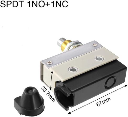 Uxcell AZ-7310 SPDT 1NO + 1NC لوحة جبل زر المفاجئة نوع لحظة التبديل الحد الصغير in Saudi Arabia