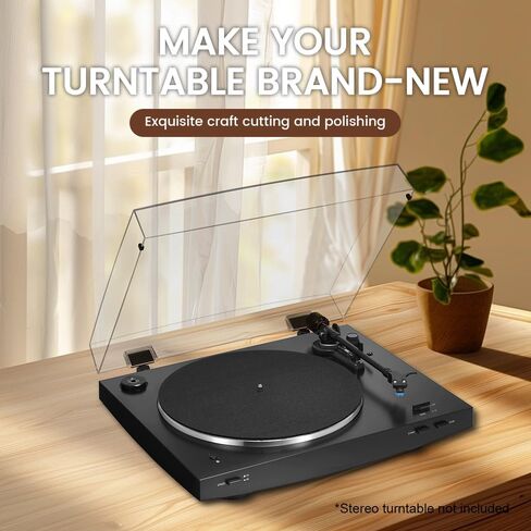 Stereo Turntable Dust Cover Compatibe with LP60/LP60-BT, Clear Acrylic Stereo Turntable Dust Cover for Modern Vintage Record Players (Model B) in Saudi Arabia