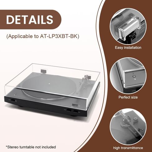 Stereo Turntable Dust Cover Compatibe with LP60/LP60-BT, Clear Acrylic Stereo Turntable Dust Cover for Modern Vintage Record Players (Model B) in Saudi Arabia