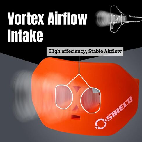 O Shield Mouth Guard for Football with Dual-Layer Protection, Built-in Air Channels, Extended Lip Shield, Soft Material, Adult and Youth Sizes with Strap/Case, Action Green in Saudi Arabia
