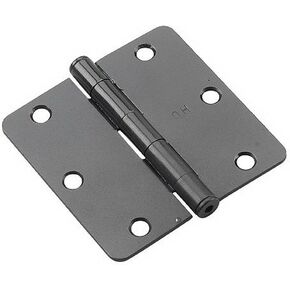 Richelieu 2821CB Onward (2-Pack) 3 1/2-inch (89 mm) Full Mortise Butt Hinge for Interior Door, 1/4-inch Radius, Chrome Finish