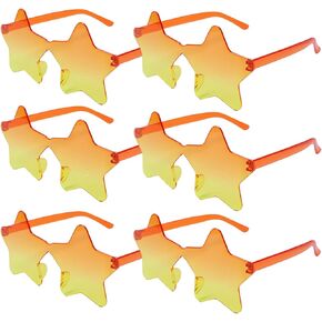 Star Shape Sunglasses Rimless Glasses Pentagram Glasses for Adult Teen Party Favors Eyewears Gift for Men Women