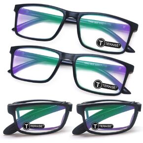 TERAISE 4-Pack Blue Light Blocking Reading Glasses Folding Reading Glasses Folden Readers Lightweight