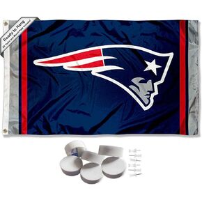 New England Patriots Logo Banner and Tapestry Wall Tack Pads