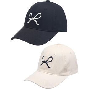 2 Pack Bow Tie Baseball Cap Coquette Pink Bow Baseball Cap for Woman Bow Cute Sun Travel Sports Hats