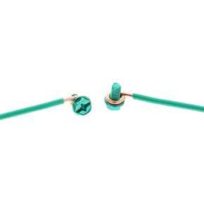 IDEAL Electrical 30-3392S 12 AWG Solid Pigtails with Screws - Green (5 Pack)