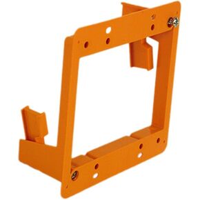 Slim Dual Gang Open Back Low Voltage Bracket, Each