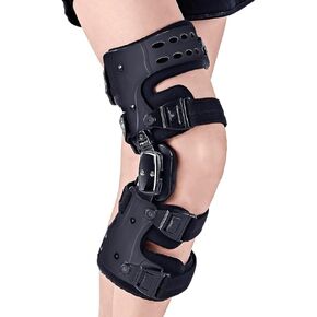 OA Unloader Knee Brace - دعامة الركبة Unloader لالتهاب المفاصل العظمي، آلام التهاب المفاصل، إصلاح الغضروف، العظام على آلام مفصل الركبة، دعم الركبة التنكس الجانبي (أسود يمين)