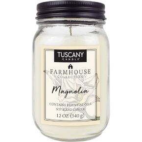 Tuscany Candle Farmhouse 12 Oz Magnolia Jar Candle