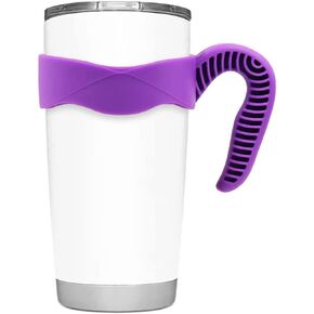 Hyturtle 1Pcs Stylish and Functional Black Tumbler Handle For 20oz Cups - Fits For 20 OZ YETI Tumbler - Secure Grip, Lightweight, Dishwasher Safe - Ideal for Travel and Outdoor Activities - BPA Free