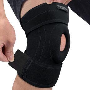Physix Gear Knee Brace for Men & Women - Adjustable Patella Compression Knee Support for Arthritis, ACL & MCL, Meniscus Tear, Plus Size Knee Brace w/Side Stabilizers, Knee discomfort Recovery