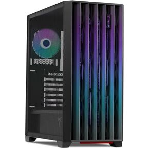 YEYIAN Phoenix Glass Gaming Computer PC Case, ATX Mid Tower, Up to 360mm Liquid Cooling 9 ARGB Fans with 4 PWM, Tempered Glass Side Panel,USB 3.2 I/O Port,ITX ATX for Gaming,Black