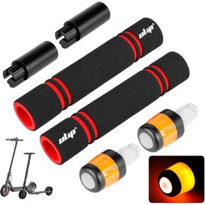 ulip Electric Scooter Handlebar Extender Handle Bar Grips Extension-Turn Signals Direction Indicator Lights for Xiaomi M365 Pro Pro2 1S MI3 and Ninebot ES Series