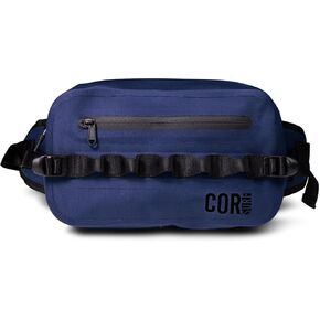 Waterproof Waist Pack 2.5L | Waterproof Belt Bag with Wide, Comfortable Waist Strap, Floating Waterproof Fanny Pack for Travel, Fly Fishing, Beach, Swimming, Paddleboarding, Kayaking (Dark Blue)
