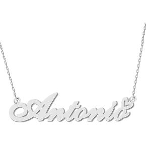 Personalized Name Necklace Engraved Any Name Plate Necklace Minimalist Jewelry Gift for Her